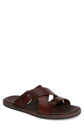 Men's Monte Rosso Vigo Buckled Slide Sandal -6.5us / 40eu - Brown