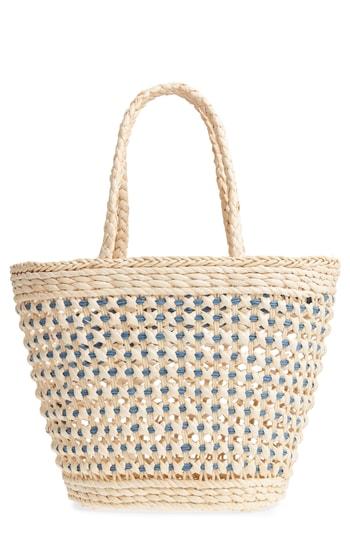 Nordstrom Woven Straw Tote - Brown