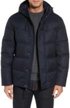Men's Marc New York Houndstooth Quilted Down Jacket - Blue