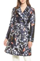 Women's Ted Baker London Kyoto Gardens Double Breasted Coat