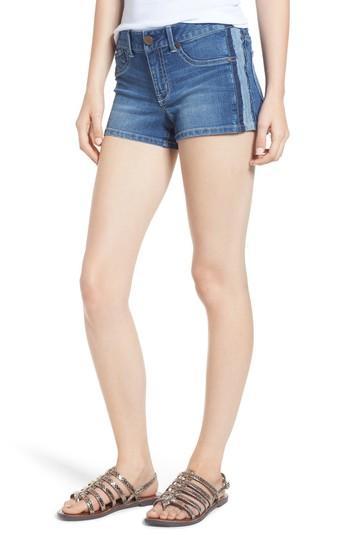 Women's 1822 Denim Side Stripe Denim Shorts - Blue