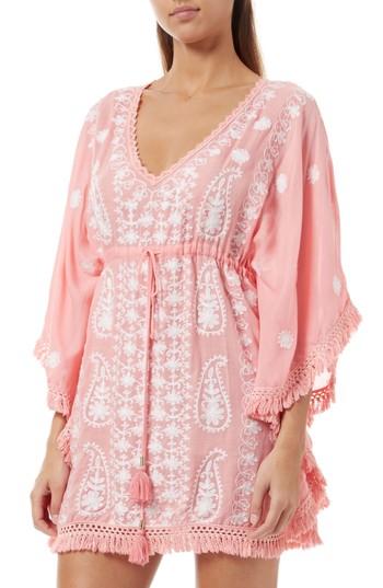 Women's Melissa Odabash Irene Cover-up Caftan, Size - Pink