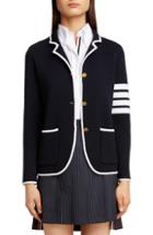 Women's Thom Browne 4-bar Merino Wool Blazer