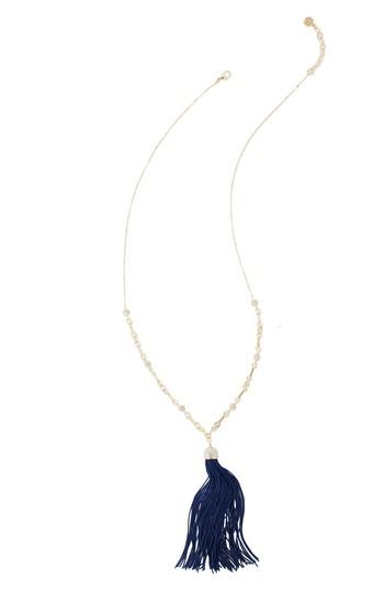Women's Lilly Pulitzer Midnight Tassel Pendant Necklace