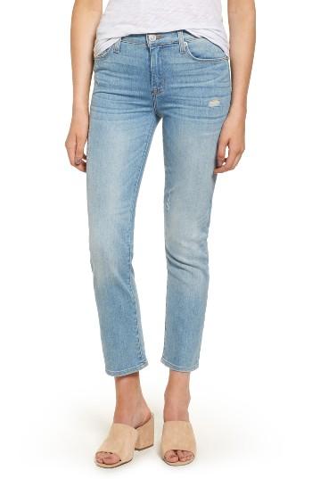 Women's Hudson Jeans Zoeey Crop Straight Leg Jeans - Blue