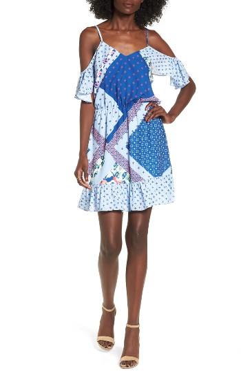 Women's Devlin Joanna Print Off The Shoulder Dress