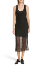 Women's Rag & Bone Terry Beaded Mesh Tank Dress - Black