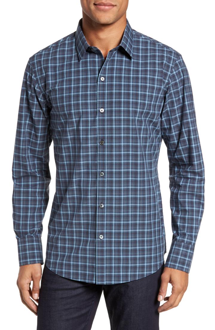 Men's Zachary Prell Lozado Check Sport Shirt