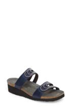 Women's Naot Ainsley Studded Slide Sandal Us / 37eu - Blue