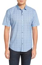 Men's Zachary Prell Caringella Check Sport Shirt - Blue/green