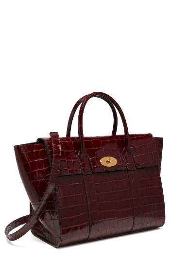 Mulberry Bayswater Leather Satchel - Burgundy
