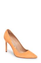 Women's Manolo Blahnik 'bb' Pointy Toe Pump Us / 35eu - Orange