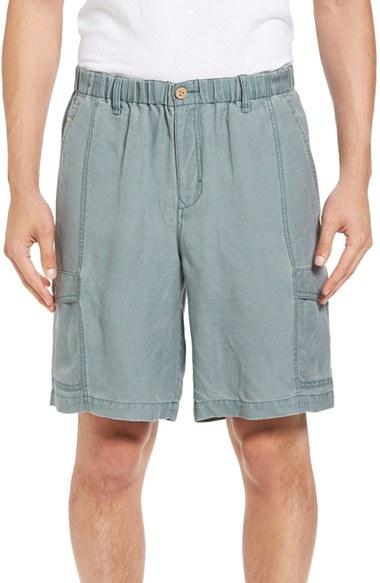 Men's Tommy Bahama Linen The Dream Cargo Shorts - Blue
