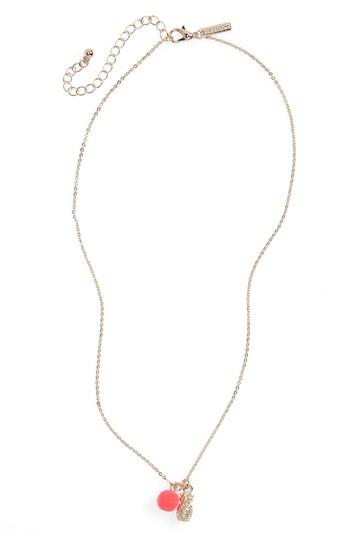 Women's Topshop Pineapple Pom Ditsy Necklace