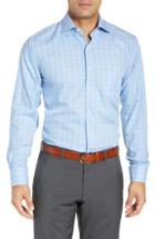 Men's Peter Millar Crown Fit Sport Shirt, Size Small - Blue