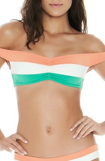 Women's L Space Ziggy Off The Shoulder Bikini Top - Ivory