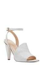 Women's Nine West Quilty Ankle Strap Sandal .5 M - White