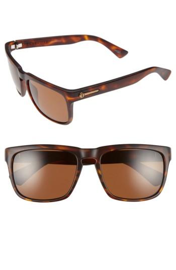 Men's Electric 'knoxville' 56mm Polarized Sunglasses - Matte Tort/ M1 Bronze