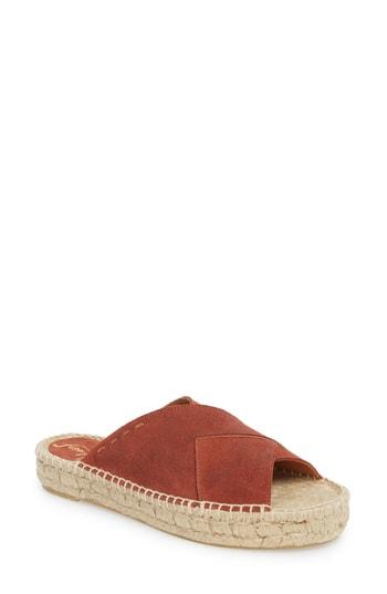 Women's Free People Tuscan Slip-on Espadrille Sandal Us / 40eu - Brown