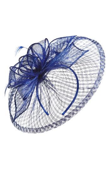 Nordstrom Sinamay Fascinator Headband, Size - Blue