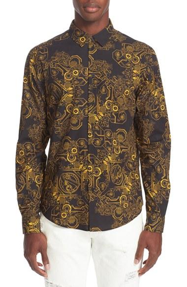 Men's Versace Jeans Print Woven Shirt