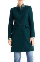 Women's J.crew Regent Topcoat - Green