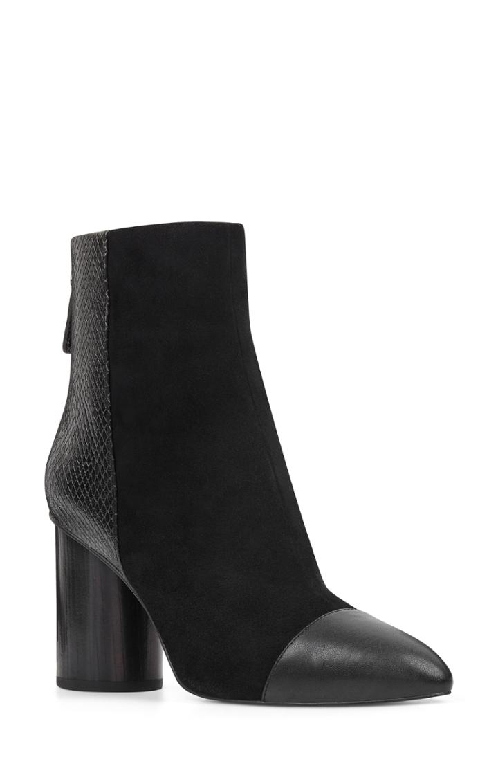 Women's Nine West Cabrillo Cap Toe Bootie M - Black