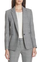 Women's Boss Jemaromina Glen Plaid Suit Jacket - Grey