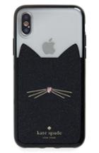Kate Spade New York Glitter Cat Iphone X Case - Black