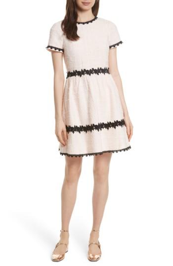Women's Kate Spade New York Jayne Embellished Boucle Fit & Flare Dress
