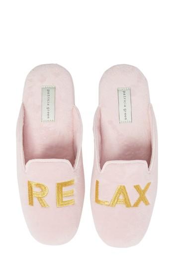 Women's Patricia Green Relax Embroidered Mule Slipper M - Pink
