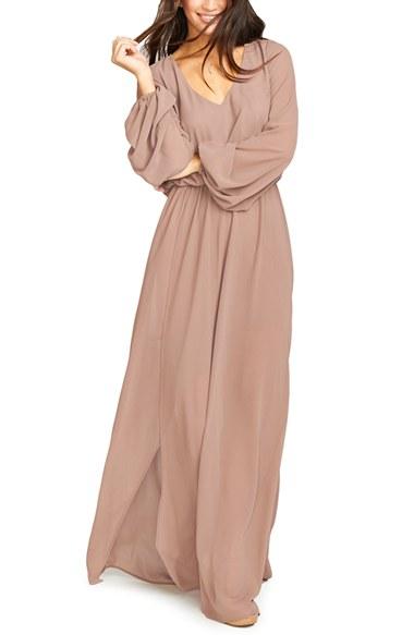 Women's Show Me Your Mumu Jocelyn Blouson Gown - Brown