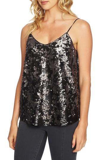 Women's 1.state Sequin Camisole - Black