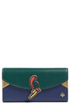 Women's Tory Burch Diego The Parrot Leather Envelope Clutch -
