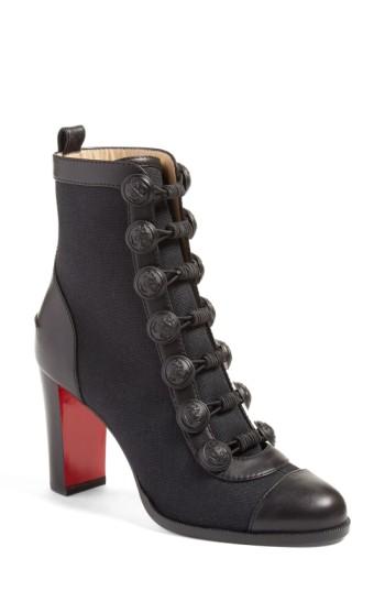 Women's Christian Louboutin Who Dances Button Bootie Us / 36eu - Black