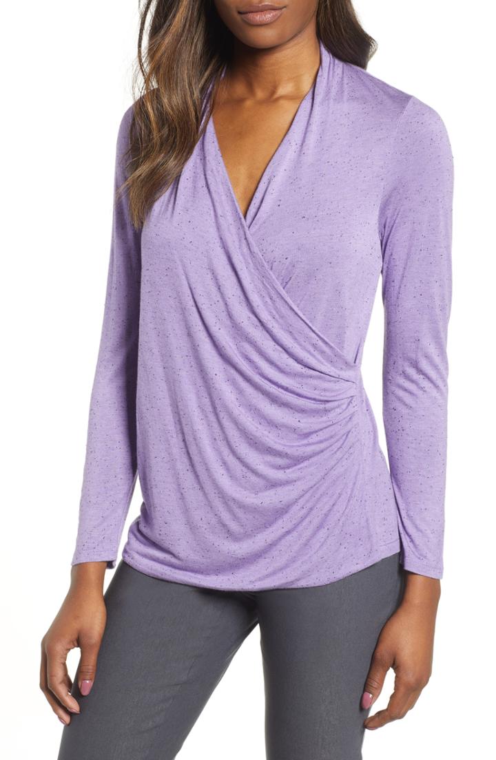 Women's Nic+zoe Cross Your T's Top - Purple