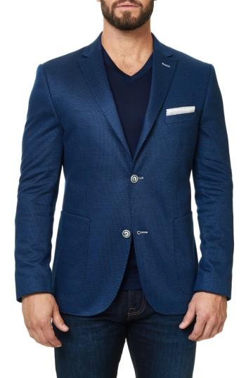 Men's Maceoo Checkmate Dobby Dash Sport Coat (s) - Blue