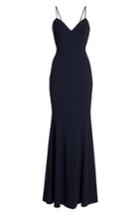 Women's Katie May Luna Stretch Crepe Gown - Blue