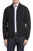 Men's Thaddeus Banyon Zip Cardigan, Size - Black