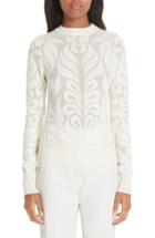 Women's Partow Intarsia Wool Sweater - Ivory
