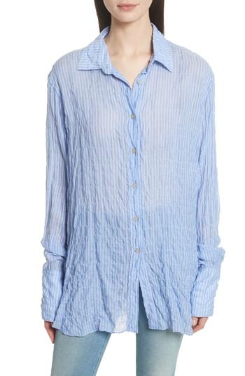 Women's Elizabeth And James Francois Exaggerated Sleeve Shirt - Blue