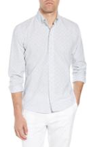 Men's Ledbury Tamarack Slim Fit Stripe Sport Shirt 35 - Blue