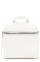 Kara Pebbled Leather Micro Satchel - White