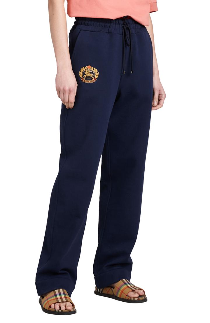 Women's Burberry Vintage Crest Sweatpants - Blue