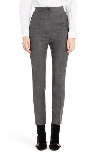 Women's Dolce & Gabbana Stretch Wool Flannel Pants Us / 46 It - Grey