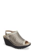 Women's Fly London 'yile' Perforated Slingback Wedge