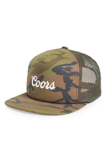 Men's Brixton Coors Signature Trucker Hat - Green