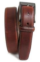 Men's Boconi Collins Leather Belt - Cognac