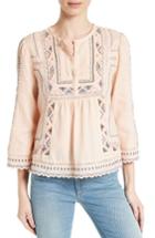 Women's Rebecca Taylor Esme Embroidered Cotton Top