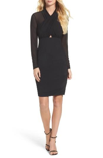 Women's Bardot Allure Sheath Dress - Black